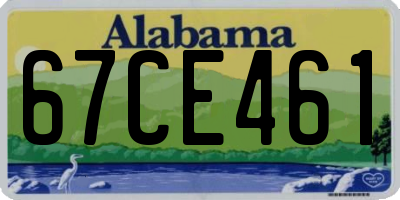 AL license plate 67CE461