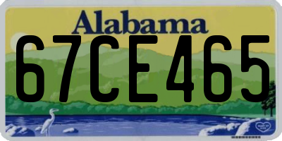 AL license plate 67CE465