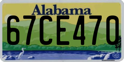 AL license plate 67CE470