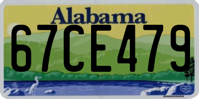 AL license plate 67CE479