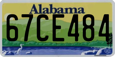 AL license plate 67CE484