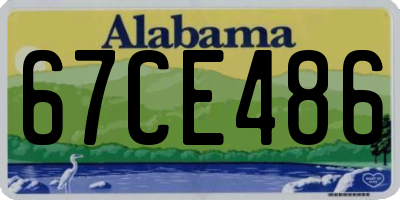 AL license plate 67CE486