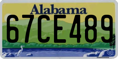 AL license plate 67CE489