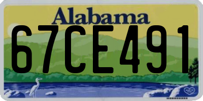 AL license plate 67CE491