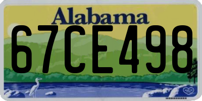 AL license plate 67CE498