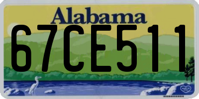 AL license plate 67CE511