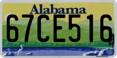 AL license plate 67CE516