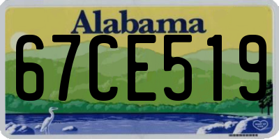 AL license plate 67CE519