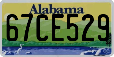AL license plate 67CE529