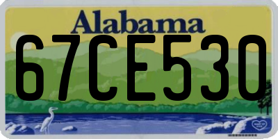 AL license plate 67CE530