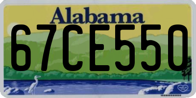 AL license plate 67CE550