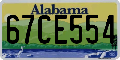 AL license plate 67CE554