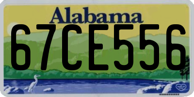AL license plate 67CE556
