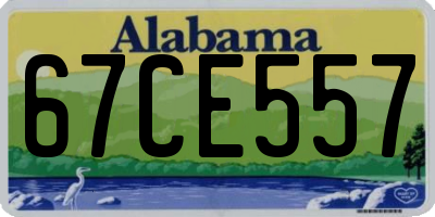 AL license plate 67CE557