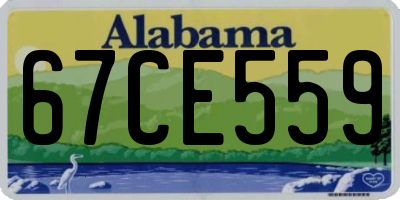 AL license plate 67CE559