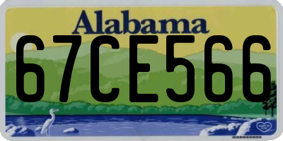 AL license plate 67CE566