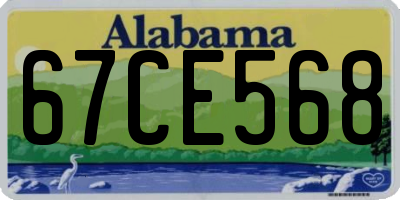 AL license plate 67CE568