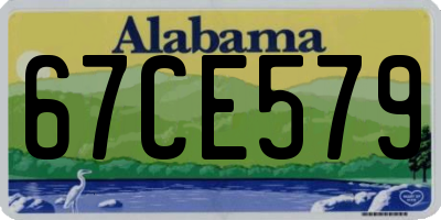 AL license plate 67CE579