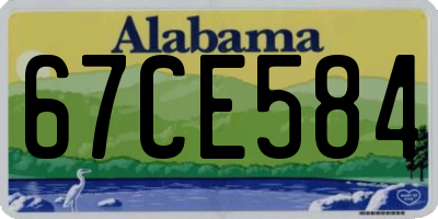 AL license plate 67CE584