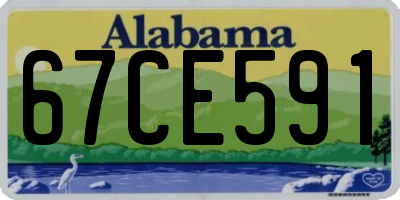 AL license plate 67CE591