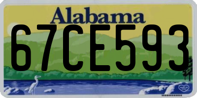 AL license plate 67CE593