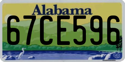 AL license plate 67CE596