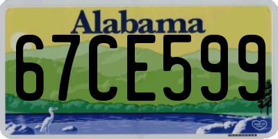 AL license plate 67CE599