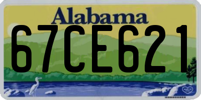 AL license plate 67CE621