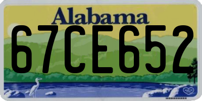AL license plate 67CE652