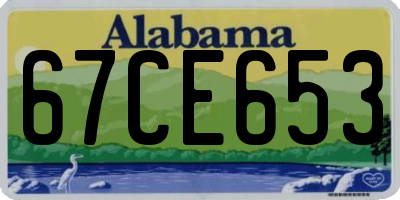 AL license plate 67CE653