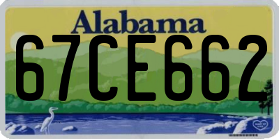 AL license plate 67CE662