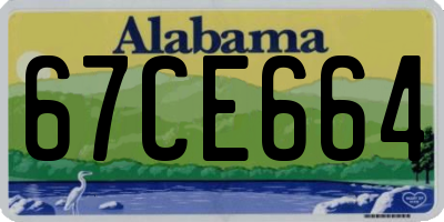 AL license plate 67CE664