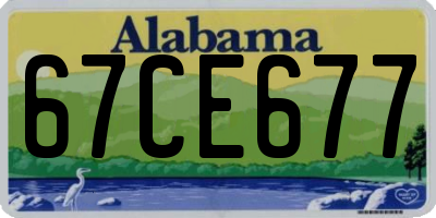 AL license plate 67CE677