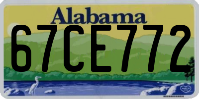 AL license plate 67CE772