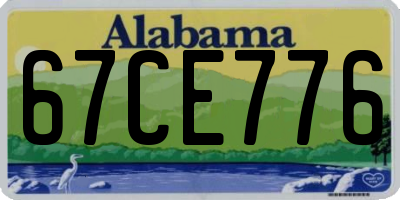 AL license plate 67CE776