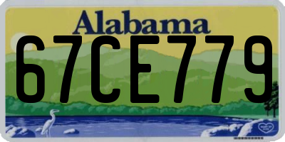 AL license plate 67CE779