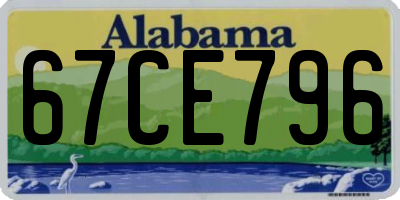 AL license plate 67CE796