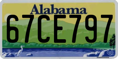 AL license plate 67CE797