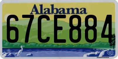 AL license plate 67CE884