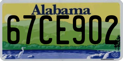 AL license plate 67CE902