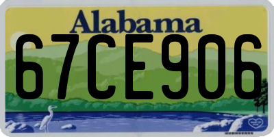 AL license plate 67CE906
