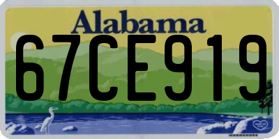 AL license plate 67CE919
