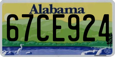 AL license plate 67CE924