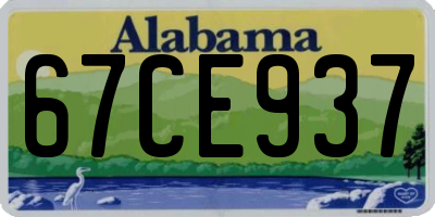 AL license plate 67CE937