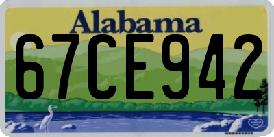 AL license plate 67CE942