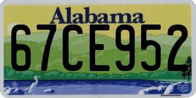 AL license plate 67CE952