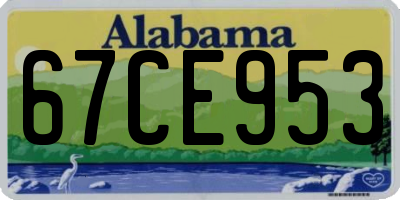 AL license plate 67CE953