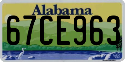 AL license plate 67CE963