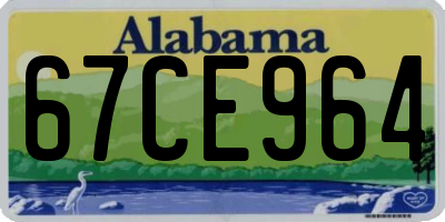 AL license plate 67CE964