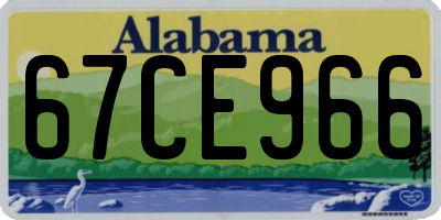 AL license plate 67CE966